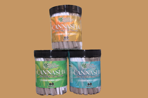 CANNASHA THC-A +THC-P + D8+D9+CBDG  JAR 40 PREROLLS