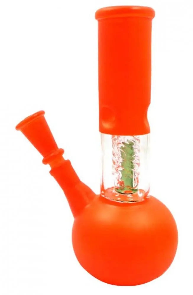 8" Colored Beaker Glass Water Pipe w/ Perc