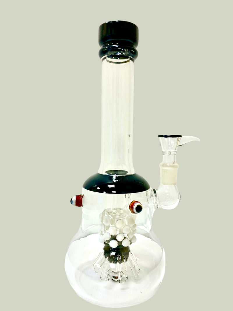 10" GLASS CHAMBER WATER BONG PIPE