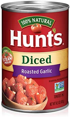 SAFE CAN HUNTS DICED  ROASTED GARIC