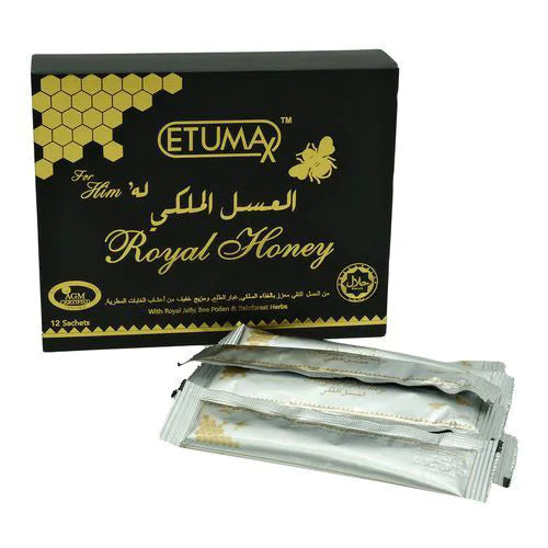Etumax Royal Honey With Royal Jelly, 20g - Pack Of 12 Sachets
