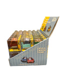 MINI CITY TRUCK ALLOY PULL-BACK VEHICLE DISPLAY 12CT