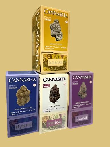 CANNASHA EXTIC THC-A FLOWERS, 30 GRAMS 1 GRAMS/ EACH