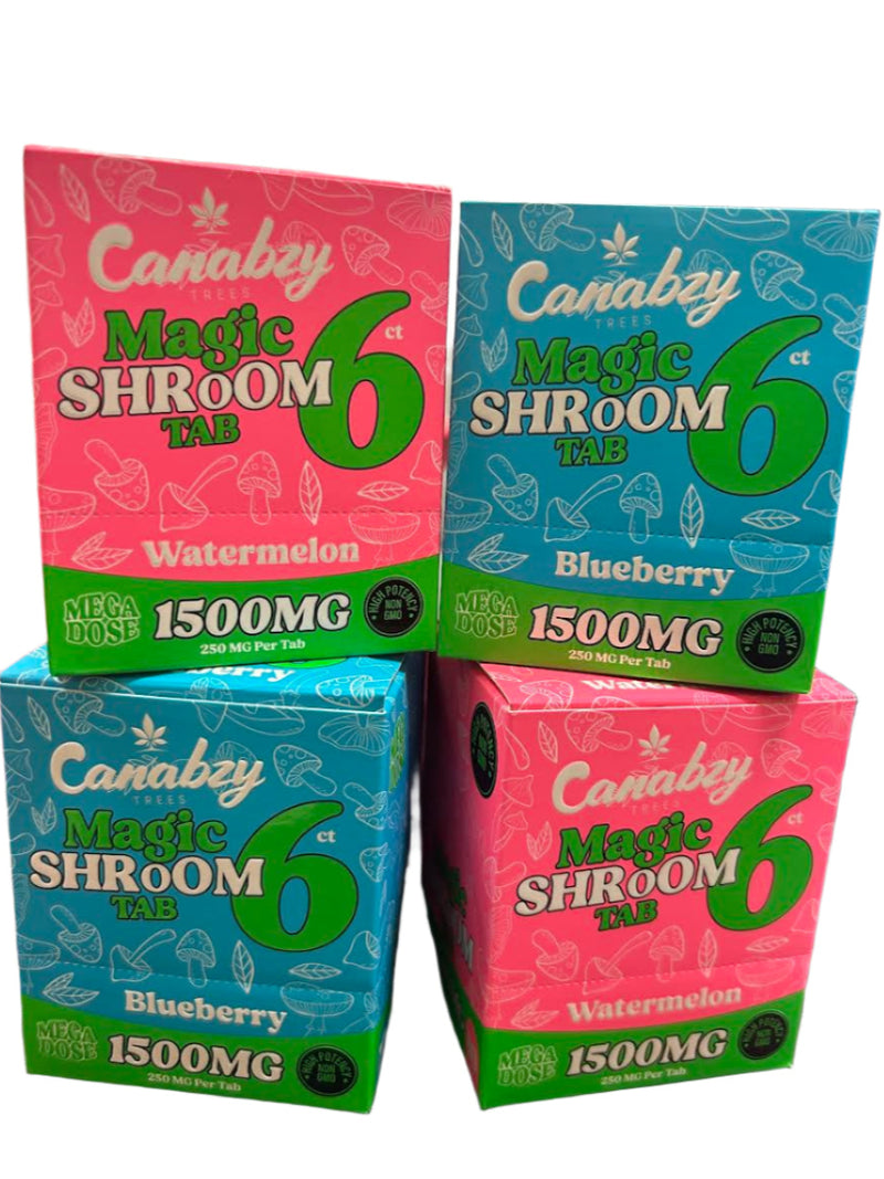 CANABZY MAGIC SHROOM TAB 1500MG 250MG PER TAB 10CT