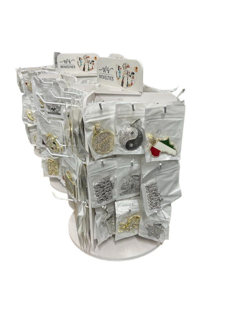 Chain Hip Hop Jewelry Necklace SLILIVER AND GOLD 144 DISPLAY