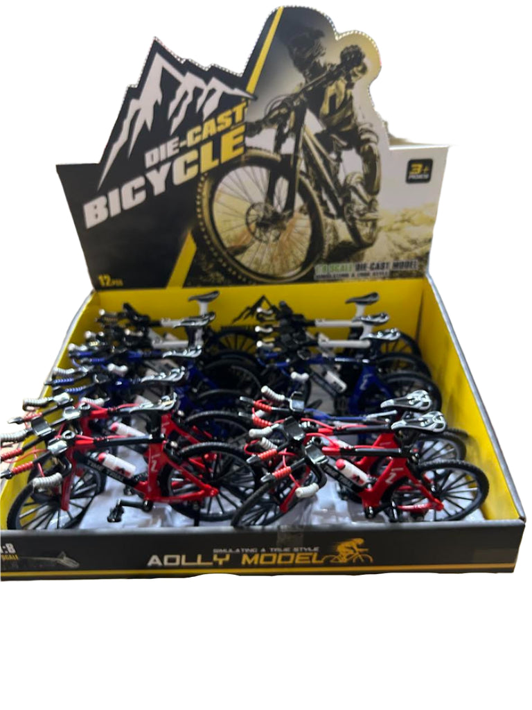 Cycle Racing Models Diecast Bicycle Model Toys Racing Cycle Cross Mountain Bike 12CT DISPL ...