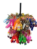 Adorable Character Rubber Keychain in packs of 12 pcs
