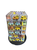 MINI CITY TRUCK ALLOY PULL-BACK VEHICLE DISPLAY 12CT