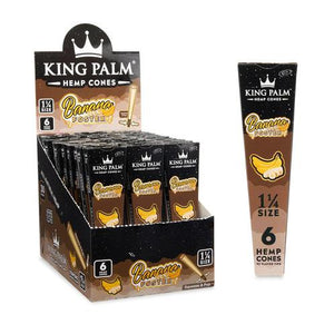 King Palm Flavored 6pk – 1 1/4 Size Hemp Cones