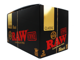 RAW Black Kingsize Rolling Paper Pre-Rolled Cones | Box of 32 Packs | 3 Cones Per Pack