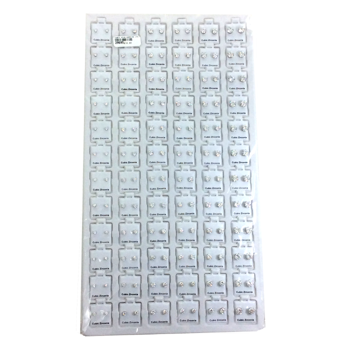 EAR RING STUDS 72CT TRAY