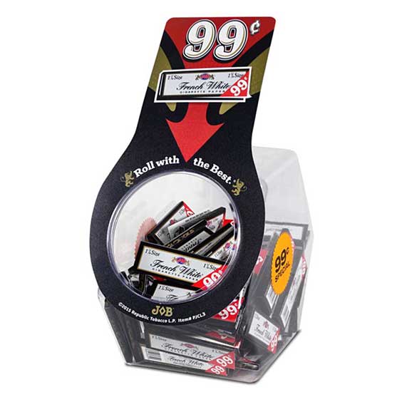 JOB French White $0.99 Rolling Papers Tubs