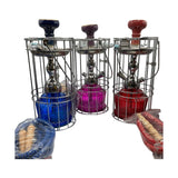MYA QT 14" Hookah in cage Assorted Colors