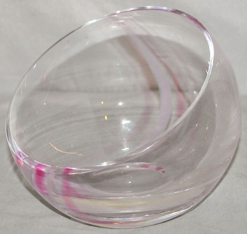 GLASS BOWL WITH MOON DESIGN