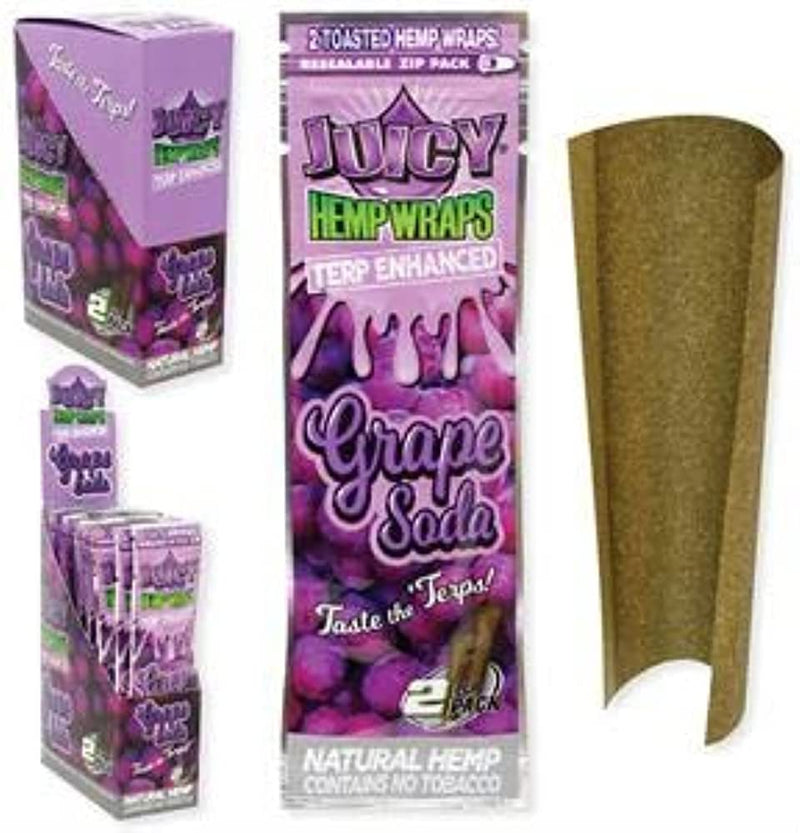 JUICY hemp wraps grape soda