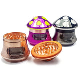 Mushroom 4 Layer Zinc Alloy Herb Grinder