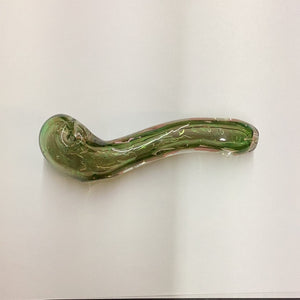 4" Curved Glass Sherlock Pipe