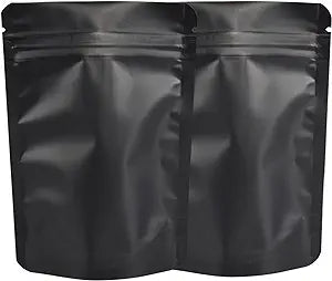 50 Pack Resealable Stand Up Bags,Smell Proof Pouch Sealable Foil Pouch Bags for Packaging