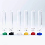 Colored lid Pyrex Glass Chillum Pipe