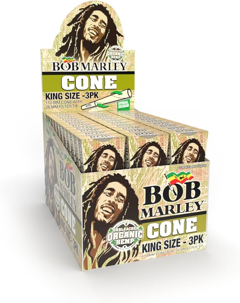 Bob Marley Unbleached Organic - Pre-Rolled Cone - King Size Cones