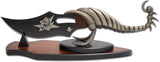 Snake Eye SCORPION KNIFE With Wooden Display Stand