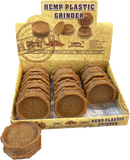 Plastic Hemp Grinder, 2 Parts 12Pcs/Bx