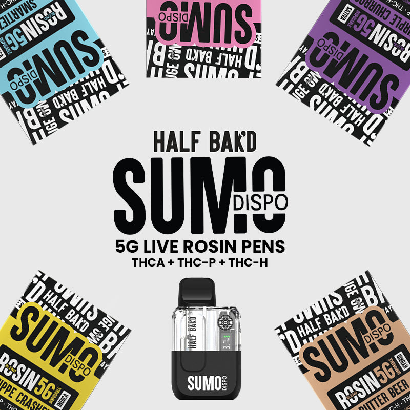 HALF BAK'D LIVE RESIN SUMO 5g disposable