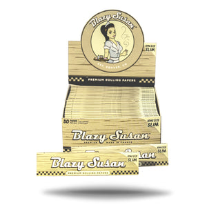 BLAZY SUSAN KING SIZE SLIM ULTRA THIN ROLLING PAPER (BROWN) BOX OF 50