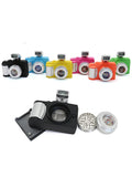 6PCS 4-Piece Camera Herb Grinder with kief catcher