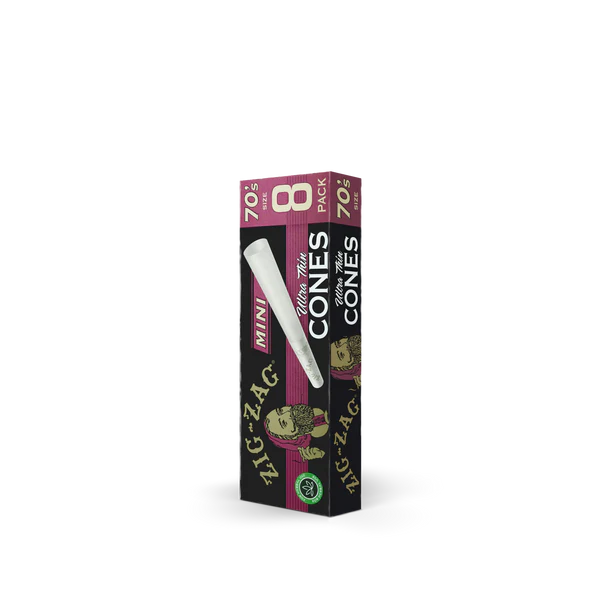 Zig-Zag 70s Ultra Thin Cones Display 18CT