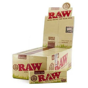 Raw - Organic Hemp SW Single Window - 50 Packs Per Box