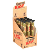 RAW CL CONES BUD WRAPS KS 12/2PK