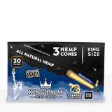 King Palm Hemp Cones King Size 3 Pack - 30 Count