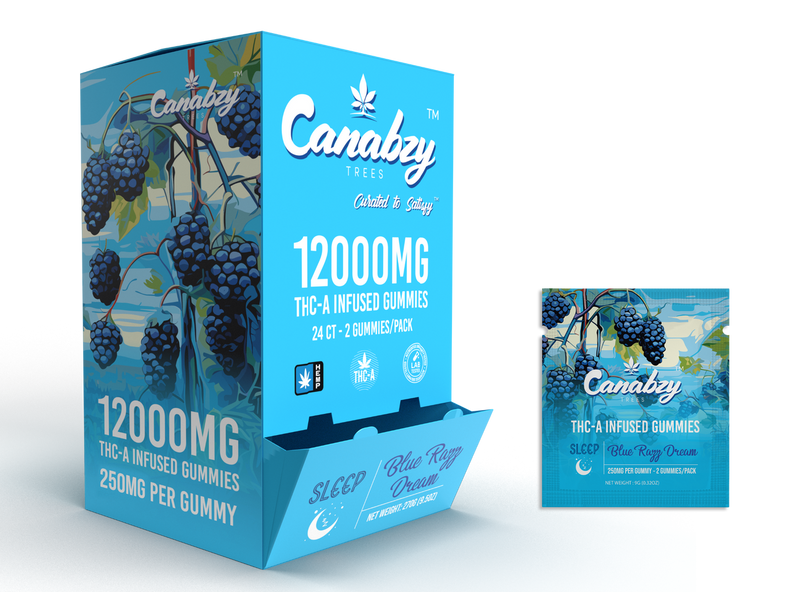 Canabzy THC-A Infused Gummies 12000mg 2ct 24ct Box