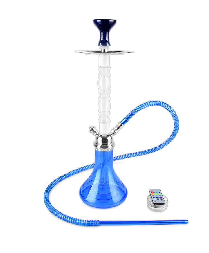 Hookah AH1- 24" BLISS , BLACK , RIP BRAND, 1 HOSE, COLOR BOX, LED LIGHT.