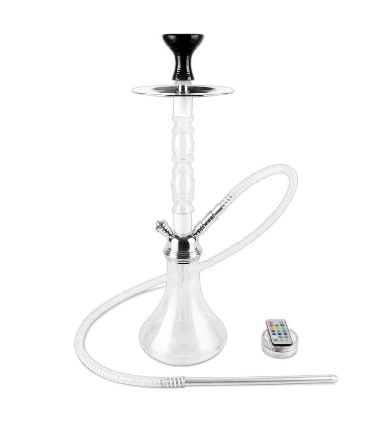 Hookah AH1- 24" BLISS , BLACK , RIP BRAND, 1 HOSE, COLOR BOX, LED LIGHT.