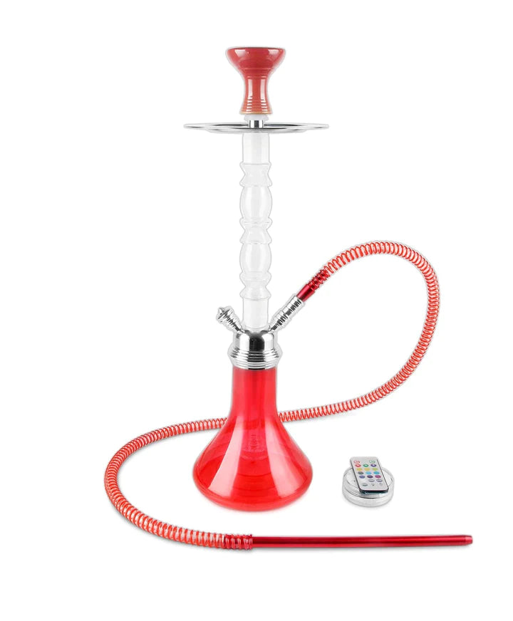 Hookah AH1- 24" BLISS , BLACK , RIP BRAND, 1 HOSE, COLOR BOX, LED LIGHT.