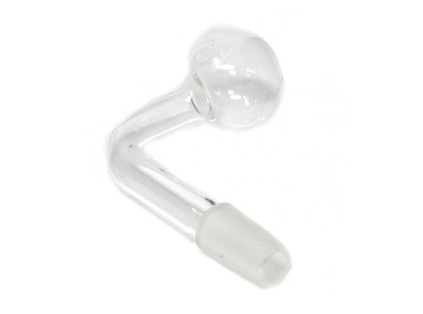 3″ Clear Bent Oil Burner Glass on Glass 14mm Male Joint