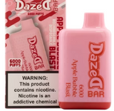 Dazed Bar 6000 Puffs Rechargeable Disposable Vape 10ct box