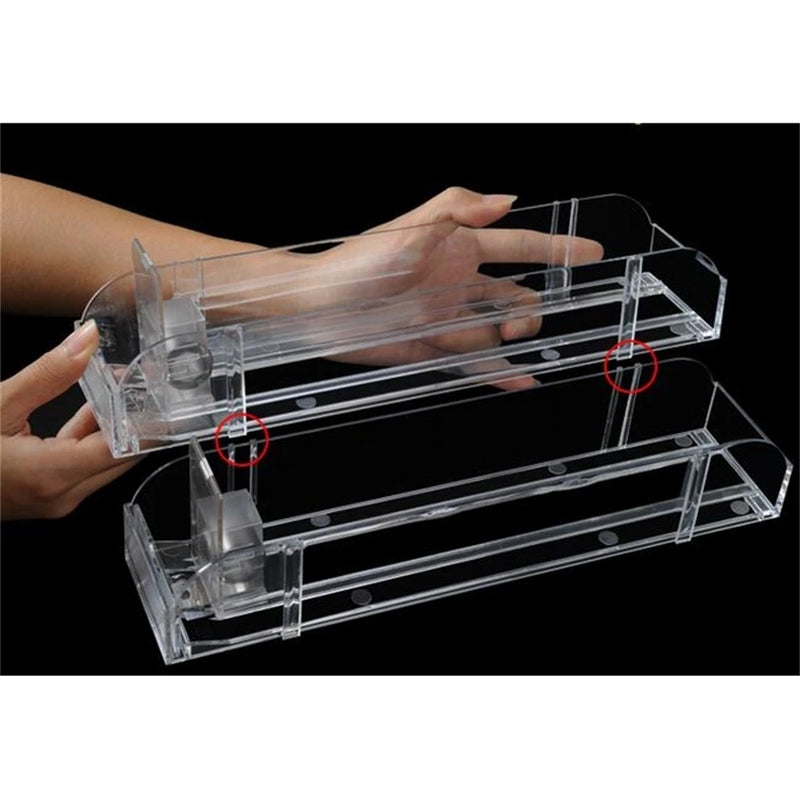 Plastic Shelf Automatic Refill Pushing Pusher Supermarket Rack Cigarettes Products Unibody Single Side 20pcs