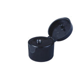 BLACK PLASTIC ROUND FLIP CAP