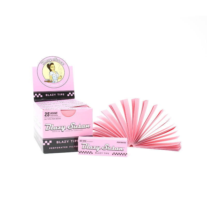 BLAZY SUSAN TIPS PINK 50CT PACK 25 PACK BOX