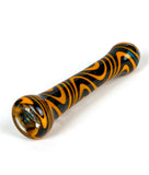 BUBBLER PIPE WITH YELLOW AND BLUE LINES