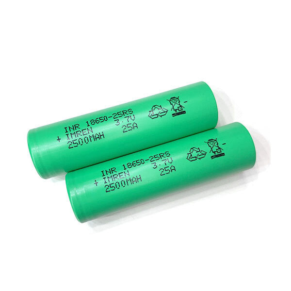 Battery INR18650-25R 20A 3.7V Green pack of 2