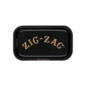 Zig-Zag  Small Black Rolling Tray