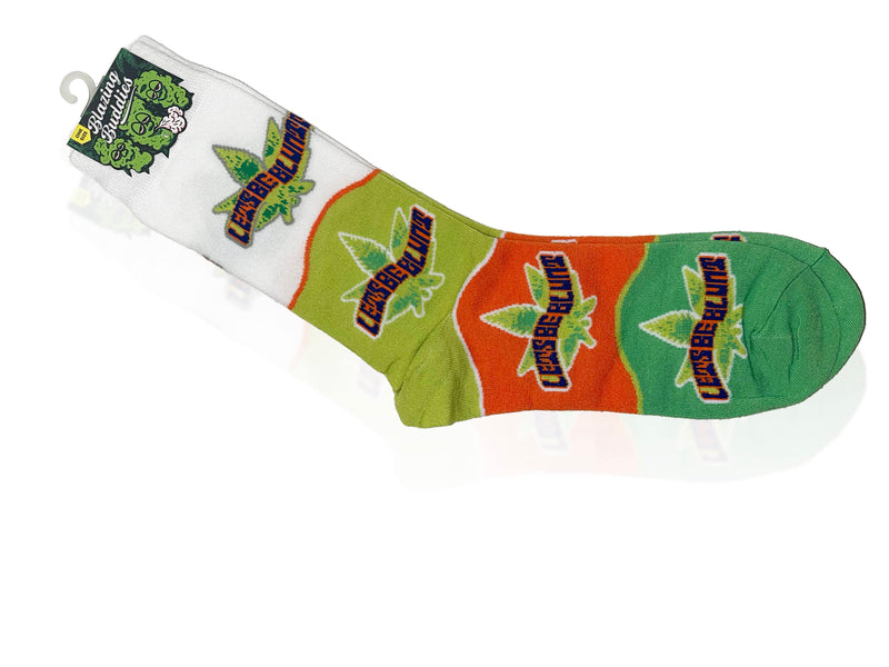 Blazing Buddies | Weed Themed VARIETY SOCKS RED METAL  DISPLAY -96CT