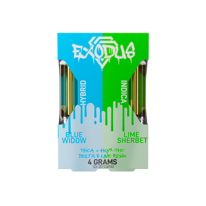 DUO CARTRIDGES THC-A + HXY9-THC + DELTA 8 LIVE RESIN 2G