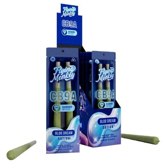 Flying Monkey CB9A THCP Diamond Infused Pre Roll Joints 2Pk
