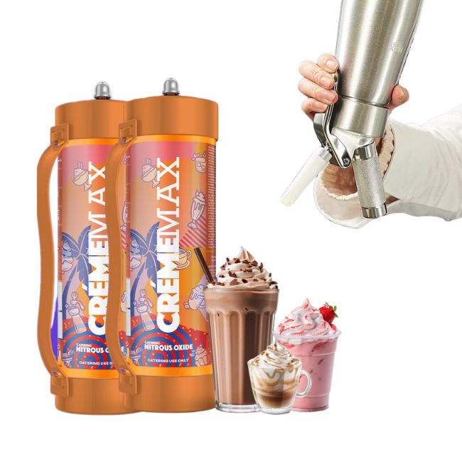 CREMEMAX N2O 2KG / 2000GM / 3.3L TANK CHARGERS