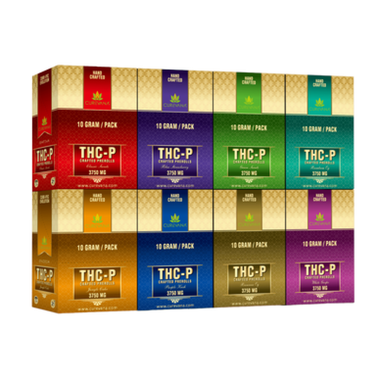 CUREVANA THC-P 3750MG 10GM CRAFTED PRE ROLLED JOINTS 5PC/6CT BOX